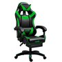Cadeira Gaming Premium COOL Rest Preto-Verde (Apoio pes)