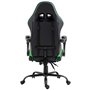 Cadeira Gaming Premium COOL Rest Preto-Verde (Apoio pes)