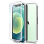 Capa COOL de Silicone 3D para iPhone 12 / 12 Pro (frente e verso transparentes)