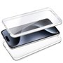Capa COOL de Silicone 3D para iPhone 15 Pro (frente e verso transparentes)