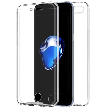 Capa COOL de Silicone 3D para iPhone 7 Plus / iPhone 8 Plus (frente e verso transparentes)