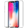 Capa COOL de Silicone 3D para iPhone X / iPhone XS (frente e verso transparentes)