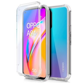 Capa COOL de Silicone 3D para Oppo A94 5G / Reno 5Z (frente e verso transparentes)