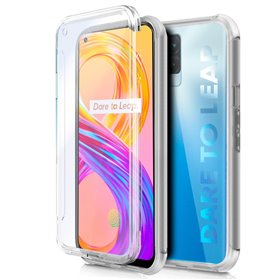 Capa COOL de Silicone 3D para Realme 8 / 8 Pro (frente e verso transparentes)