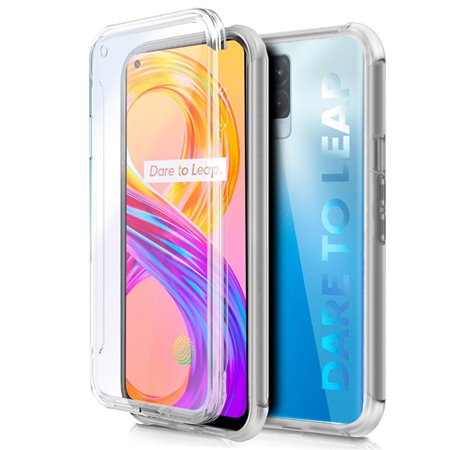 Capa COOL de Silicone 3D para Realme 8 / 8 Pro (frente e verso transparentes)