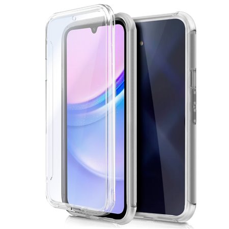 Capa COOL de Silicone 3D para Samsung A155 Galaxy A15 / A15 5G / M15 5G (transparente frente + verso)