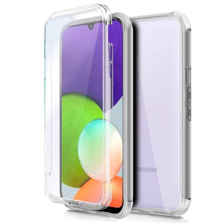 Capa COOL de Silicone 3D para Samsung A225 Galaxy A22 4G (transparente frente + verso)