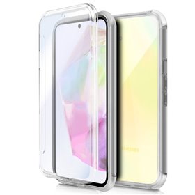 Capa COOL de Silicone 3D para Samsung A356 Galaxy A35 5G (transparente frente + verso)