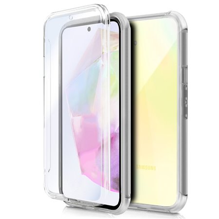 Capa COOL de Silicone 3D para Samsung A356 Galaxy A35 5G (transparente frente + verso)