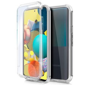 Capa COOL de Silicone 3D para Samsung A516 Galaxy A51 5G (frente e verso transparentes)