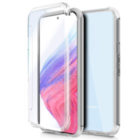 Capa COOL de Silicone 3D para Samsung A536 Galaxy A53 5G (frente e verso transparentes)