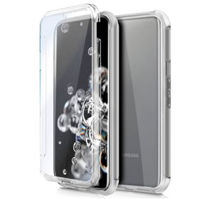 Capa COOL de Silicone 3D para Samsung G988 Galaxy S20 Ultra 5G (frente e verso transparentes)