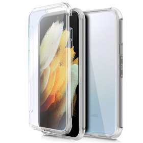 Capa COOL de Silicone 3D para Samsung G998 Galaxy S21 Ultra (frente e verso transparentes)