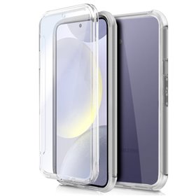 Capa COOL de Silicone 3D para Samsung S921 Galaxy S24 / S25 (transparente frente + verso)