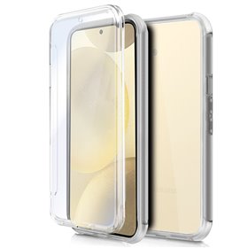 Capa COOL de Silicone 3D para Samsung S926 Galaxy S24 Plus / S25 Plus (transparente frente + verso)