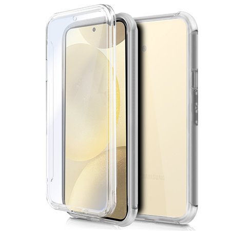 Capa COOL de Silicone 3D para Samsung S926 Galaxy S24 Plus / S25 Plus (transparente frente + verso)
