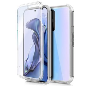 Capa COOL de Silicone 3D para Xiaomi 11T / 11T Pro (frente e verso transparentes)