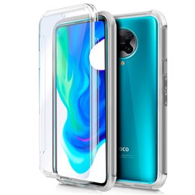 Capa COOL de Silicone 3D para Xiaomi Pocophone F2 Pro (frente e verso transparentes)