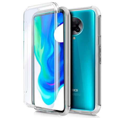 Capa COOL de Silicone 3D para Xiaomi Pocophone F2 Pro (frente e verso transparentes)