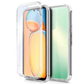 Capa COOL de Silicone 3D para Xiaomi Redmi 13C / 13C 5G / Poco C65 (transparente frente + verso)