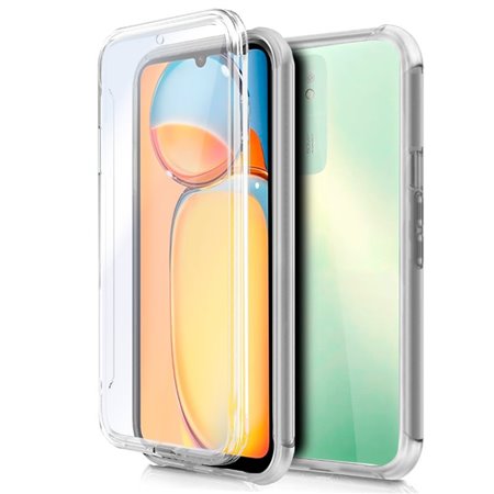 Capa COOL de Silicone 3D para Xiaomi Redmi 13C / 13C 5G / Poco C65 (transparente frente + verso)