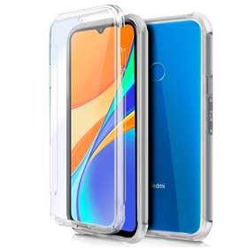 Capa COOL de Silicone 3D para Xiaomi Redmi 9C / 10A (frente e verso transparentes)