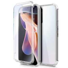 Capa COOL de Silicone 3D para Xiaomi Redmi Note 11 Pro / Note 11 Pro 5G / Note 12 Pro 4G (frente transparente + verso)