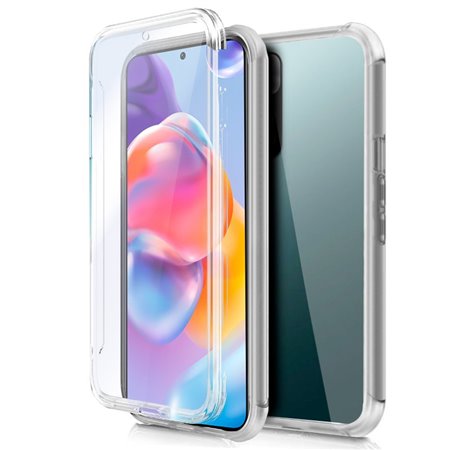 Capa COOL de Silicone 3D para Xiaomi Redmi Note 11 Pro Plus 5G (transparente frente + verso)