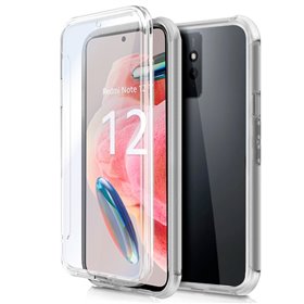 Capa COOL de Silicone 3D para Xiaomi Redmi Note 12 (frente e verso transparentes)