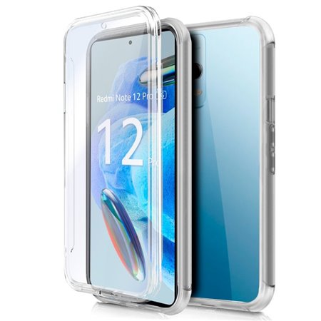 Capa COOL de Silicone 3D para Xiaomi Redmi Note 12 Pro 5G (frente e verso transparentes)