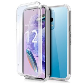 Capa COOL de Silicone 3D para Xiaomi Redmi Note 12 Pro Plus 5G (frente e verso transparentes)
