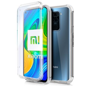 Capa COOL de Silicone 3D para Xiaomi Redmi Note 9 (transparente frente + verso)
