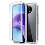 Capa COOL de Silicone 3D para Xiaomi Redmi Note 9T (transparente frente + verso)