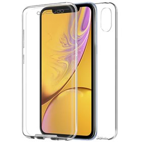Capa COOL de Silicone para iPhone XR (frente e verso transparentes)
