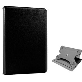 Capa COOL Ebook / Tablet 8 poleg.  Couro Sintético Preto Rotativa