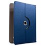 Capa COOL Ebook / Tablet 9 poleg. Couro Sintético Azul Rotativa