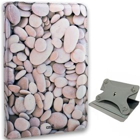 Capa COOL Ebook / Tablet 9.7 - 11 poleg. Couro Sintético Pedras (Quadrado)