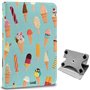 Capa COOL Ebook / Tablet 9.7 - 11 poleg. Couro Sintético Sorvetes (Quadrado)