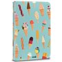 Capa COOL Ebook / Tablet 9.7 - 11 poleg. Couro Sintético Sorvetes (Quadrado)