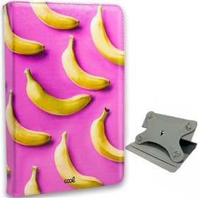Capa COOL Ebook / Tablet Universal 9,7 - 11 poleg. Couro Sintético Bananas (Quadrado)