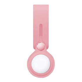 Capa COOL Loop compatível com AirTag Silicone Rosa
