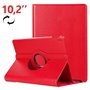 Capa COOL para iPad (2019 / 2020 / 2021) 10,2 polegadas Rotativa Couro Sintético Vermelho