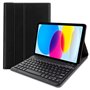 Capa COOL para iPad (2022 / 2024) 10.9 (10 Gen.) / iPad 11 2025 (A16) Teclado Bluetooth Preto