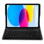 Capa COOL para iPad (2022 / 2024) 10.9 (10 Gen.) / iPad 11 2025 (A16) Teclado Bluetooth Preto