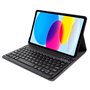 Capa COOL para iPad (2022 / 2024) 10.9 (10 Gen.) / iPad 11 2025 (A16) Teclado Bluetooth Preto