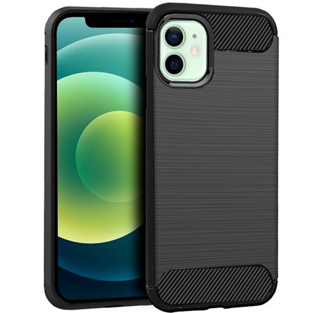 Capa COOL para iPhone 12 / 12 Pro Carbono Preto