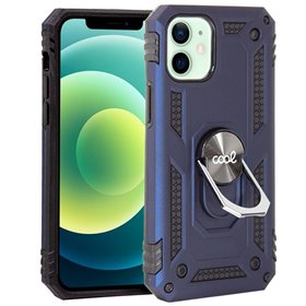 Capa COOL para iPhone 12 / 12 Pro Hard Ring Azul