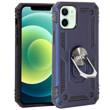 Capa COOL para iPhone 12 / 12 Pro Hard Ring Azul