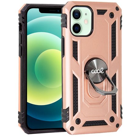 Capa COOL para iPhone 12 / 12 Pro Hard Ring Rose Gold