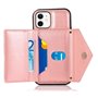 Capa COOL para iPhone 12 Mini Pingente Carteira Rosa